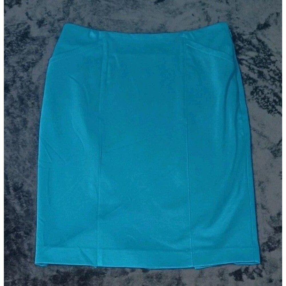 Cabi Sigourney Pencil Skirt #3220 Size 4 Teal Pacific Blue Corpcore Office Siren
